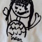 Custom Indian Onesie Or Tee Hand Screenprinted